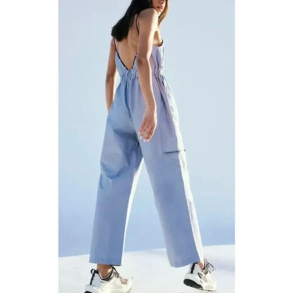 Free People Movement OB1835372 Women's Sz S Blue Star Player One Piece Jumpsuit - Picture 14 of 14